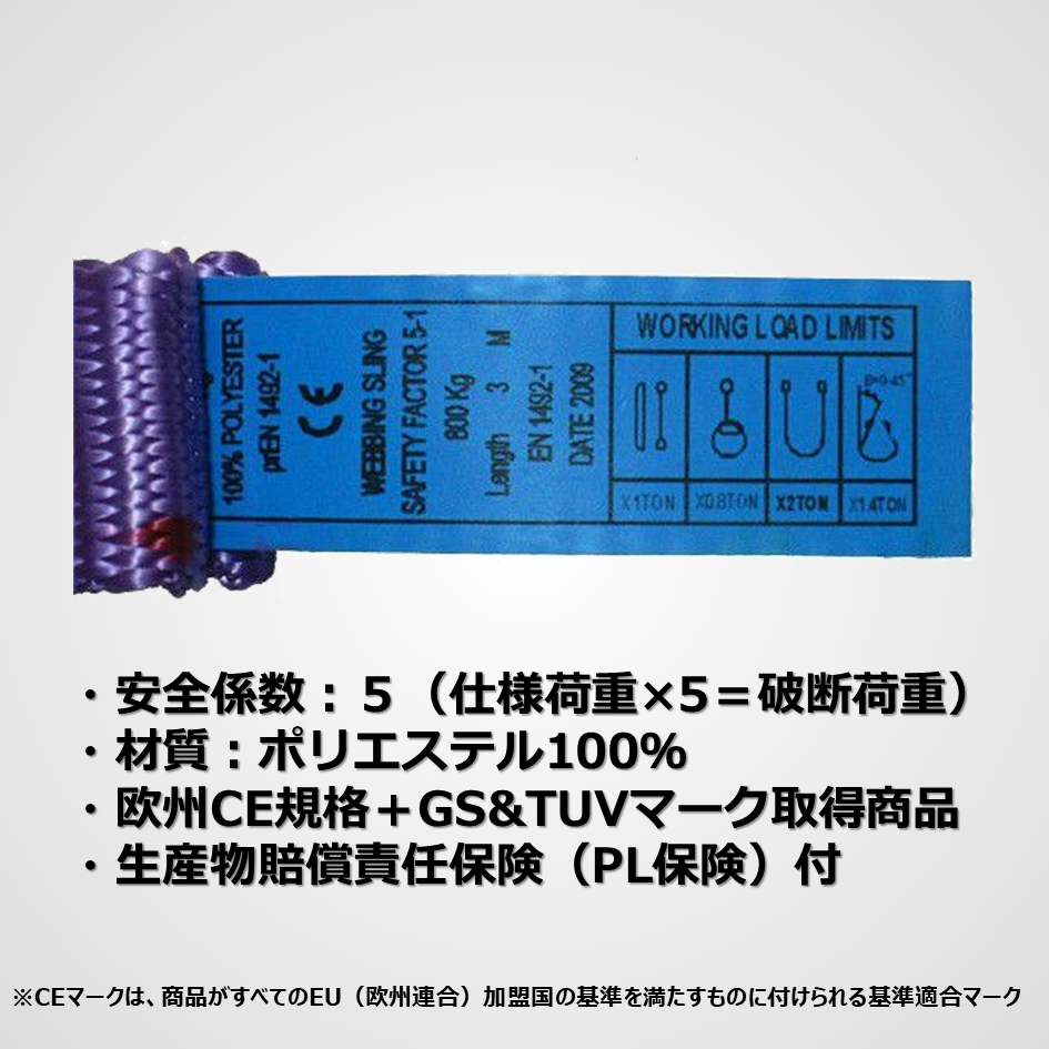 ベルトスリング　両端アイ型