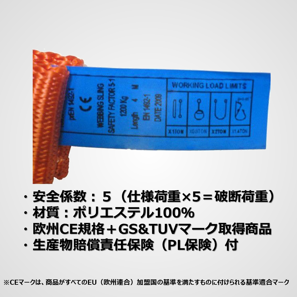 ベルトスリング　両端アイ型