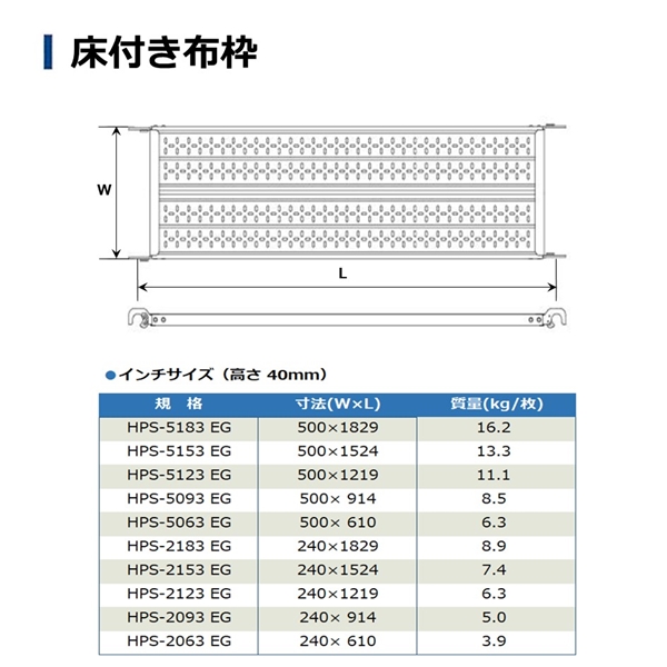 ファステック　板付布枠500×610　HPS-5063EG