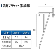 ファステック　拡幅用ブラケット610　JHBK-6
